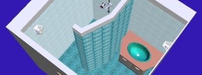 Красивое решение — стеклянные блоки для перегородок и душевых кабин